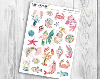 B-214 || Ocean Bloom | Bonus DECOR Sheets