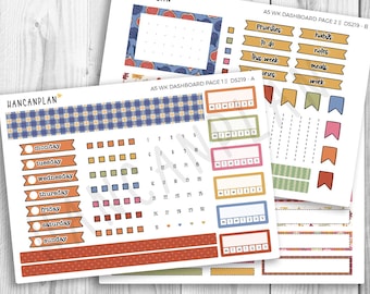 DS-219 || A5 Erin Condren Weekly DASHBOARD Kit | Cider Mill