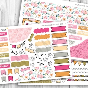 J-155 || Garden-Party | Kit d'agenda pour JOURNAL