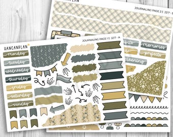 J-217 || Chamomile Meadow | JOURNALING Planner Kit