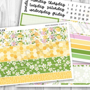 S-167 || Daily Duo 7x9 + Vertical compact 7x9 | Abeille occupée | Kit Erin Condren