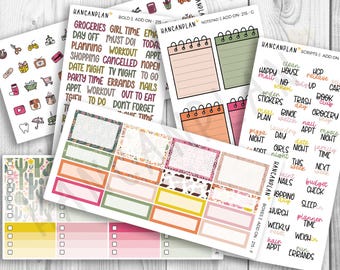 Add On Kit-215 || Weekly Planner Kit Extras | Wild West | Coordinating Extras for Kit 215