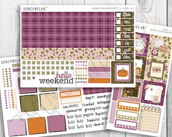 H-225 || Hobonichi Cousin WEEKLY KIT | Plum Cottage