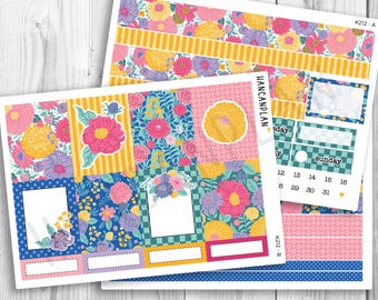 K-212 || Garden Party | WEEKLY Planner Kit