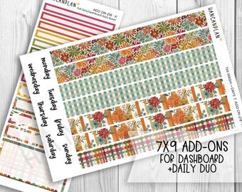 AO-218 || 7x9 DAILY Duo + Weekly DASHBOARD Kit Extras | Garden Mums