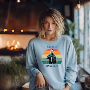 Michael Myers, Halloween, Killin It, 1978 Unisex Heavy Blend™ Bluza z okrągłym dekoltem