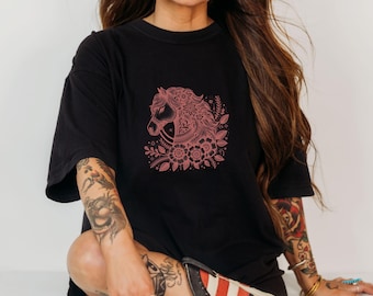 Cowgirl Horse Graphic Tee, Western Rodeo Shirt