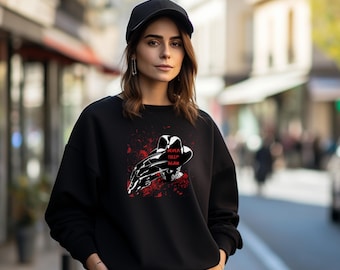 Freddy Krueger Sweatshirt, Nightmare On Elm Street, Unisex Graphic Tee