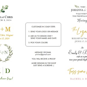 Wedding Cones in Custom Colors, Foil for Petal Toss, Confetti Bar, Seed, Favor, Candy, Basket, Box, Ceremony Send Off Bistro Collection Design My Logo