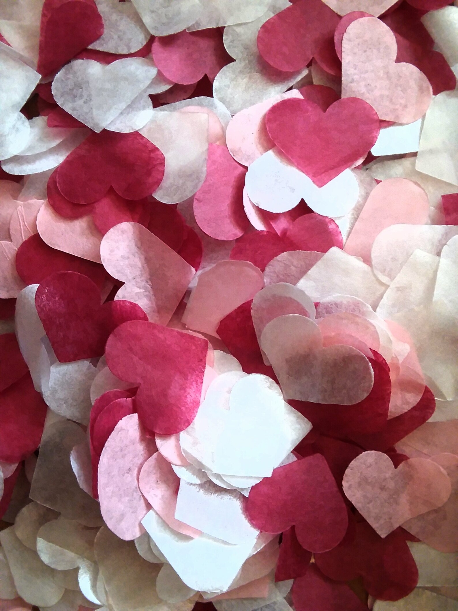 Tissue Confetti Hearts for Wedding Ceremony Toss Flower Girl Etsy