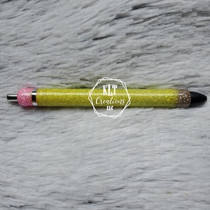 Customizable glittered &#39;pencil&#39; look pen