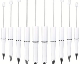 White Beadable Pens
