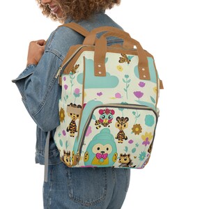 Newborn Gift Bag, Baby Nappy Bag, Parenting Backpack, Mommy Bag, Customizable Diaper Bag, Happy Fun