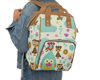 Neugeborenen Geschenk Tasche, Baby Windel Tasche, Eltern Rucksack, Mama Tasche, anpassbare Wickeltasche, Happy Fun