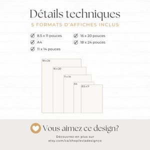 Affiche Prédictions Sexe Bébé, Fille ou Garçon, Shower de Bébé, Modell Canva, francais, unprimable personalisierbar, junge Frau, neutrale Person, BO001 Bild 3