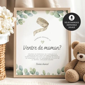 Babydusche, Kombinieren Sie die Mama?, PDF imprimable, Babyparty, Cigogne Neutre, BO001