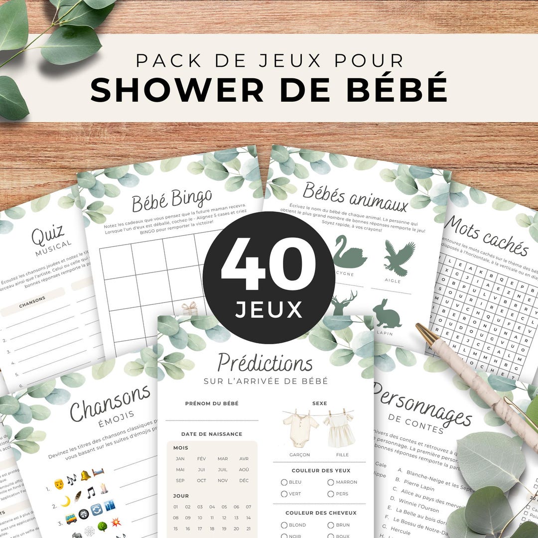 SpriteGru Jeu De Bingo Baby Shower Bilingue – 12 Cartes, 40 Jetons, 100 Pions – Version Images/mots (anglais/espagnol) – Cadeau Et Déco Pour Fête De Révélation