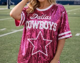 Sequin Cheap Dallas Cowboys Shirts Cowboys Sequin Rhinestone Tshirt Dress  And Jacket