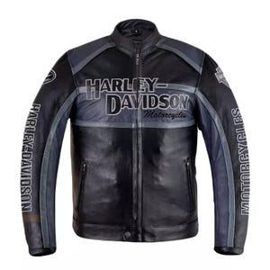 Harley Davidson classic cruiser Blouson moto motard en cuir véritable pour homme Blouson moto