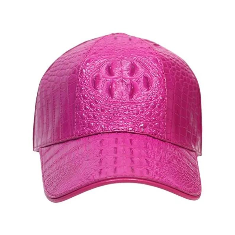 帽子 Pink leather cross brown cap 帽子 Pink leather cross brown hat Chrome Hearts Pink Leather Cross