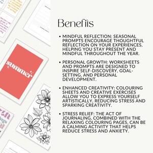 Seasonal Journal Printable PDF Printable Journal Journal Prompts Self ...