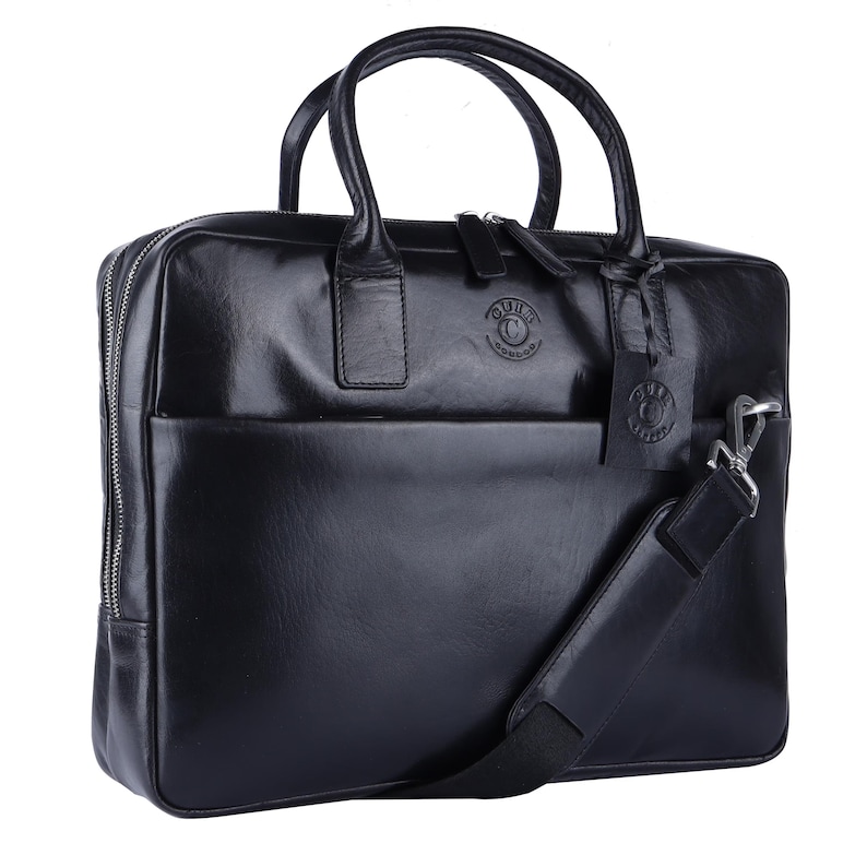 Premium Leather Laptop Bag 13”  Handmade Messenger Briefcase Custom Briefcase for Men Professional Business Bag Christmas Anniversary Gift
