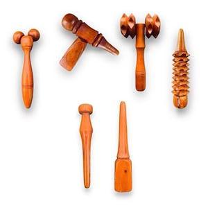 Handcrafted Wooden Reflexology Massage Tools Set, Gua Sha Scraper Acupressure, Eco-Friendly Foot & Body Relaxation Gift