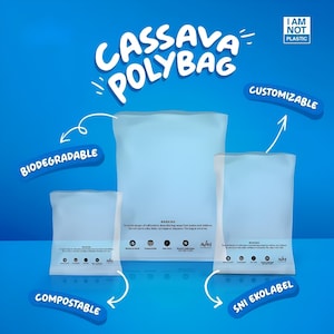 Manioktasche | Biologisch abbaubarer & kompostierbarer Mailer | Umweltfreundliche Verpackung | Ungiftig | Keine Verschwendung