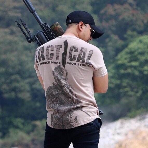 Camiseta táctica Camiseta militar de manga corta para hombre