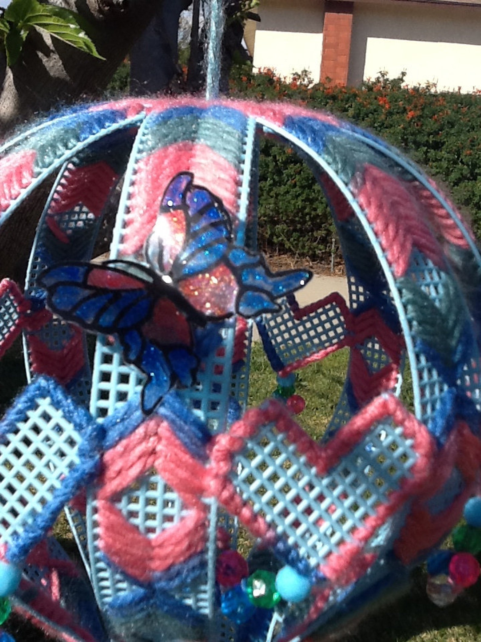 Plastic canvas Hot air Balloon Etsy