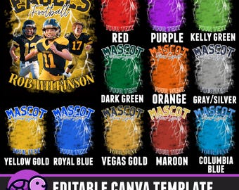 Football Mascot Game Day Design, School Tshirt Design, Bootleg Shirt, Center Shirt Template, DTF, Sublimation