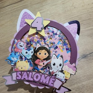 Personalized birthday cake topper, Gabby and the Magic House theme