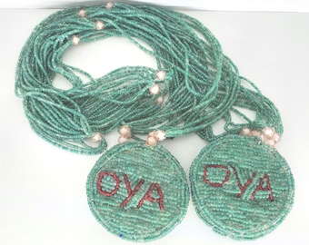 Original Oya Necklace Bead Shining Luxury Oya Ileke.