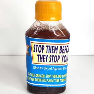 Stop them before they stop you Spiritual Water, Use as Sword against the evil.