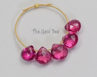 7 Inches Jewelry Making 1 Strand Pink Tourmaline Briolettes 16mmx13mm-17mmx13mm Arrow Shape Side drilled Beads Shaded Beads SPB481