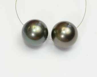 Sterling Silver Ring W Beautiful 12.0mm Genuine TAHITIAN South Sea PEARL #SR227