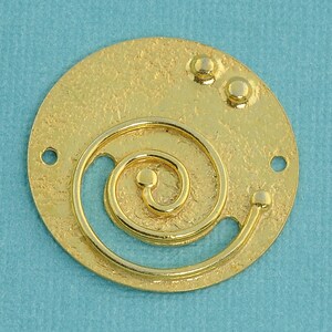 18k Gold-Vermeil-Fancy Statement-Charme-Anhänger