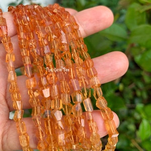 Finest Natural Imperial Topaz Faceted Freeform Nuggets Beads 4.8 inch Strand image 8