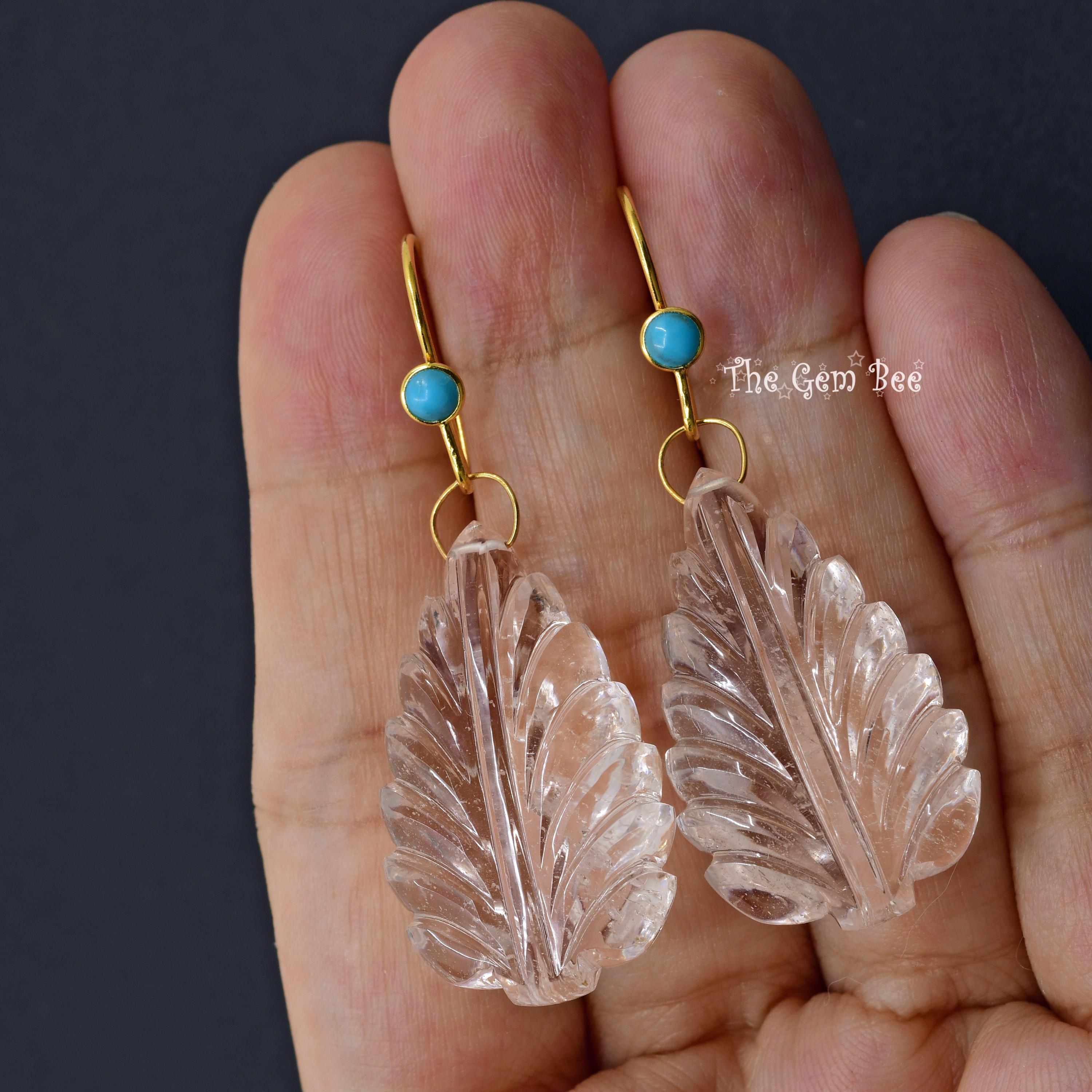 Orecchini Pendenti Con Pietre Preziose Trillion: Orecchini Con Gancio - Foto 5