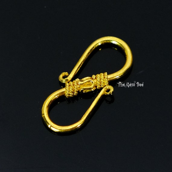 7.5mmx15.5mm Large 18k Solid Gold Old-fashioned Hook Clasp - Etsy