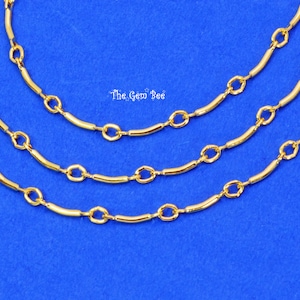 14k Gold Filled Massen Fancy Kette 8mm x 1,5 mm Gewellte Verbindung durch den Fuß