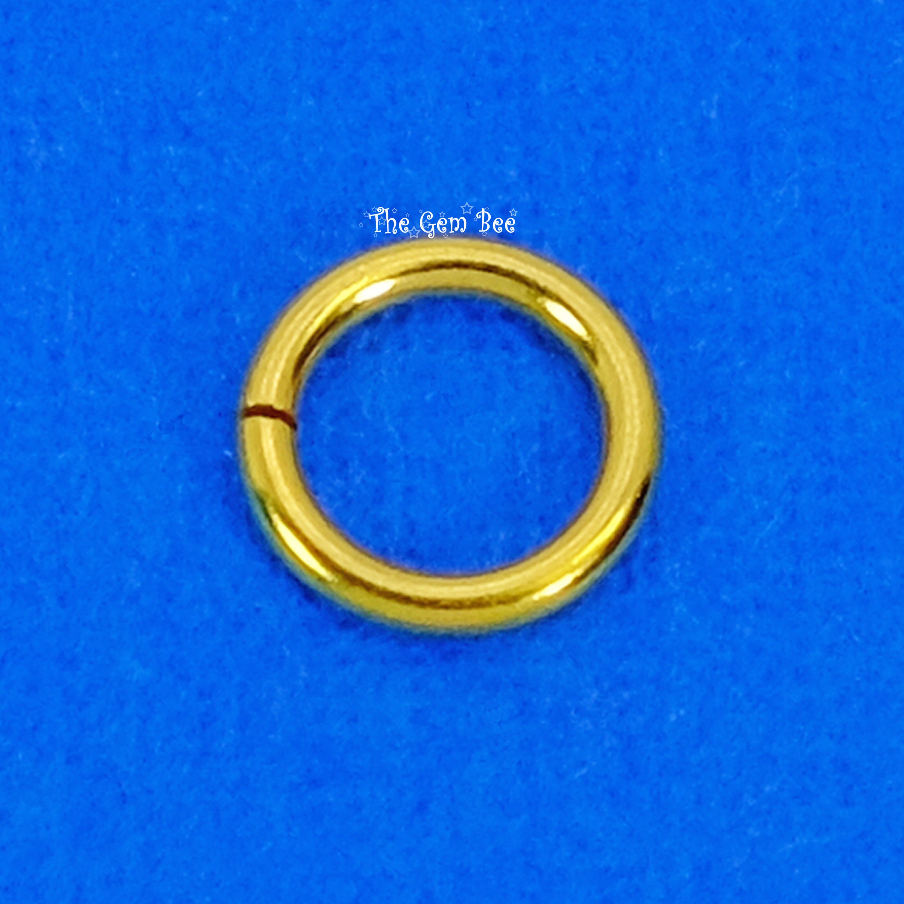 5x7mm Oval Jump Ring 14k Gold Filled Qty 10 - da Bead Shop