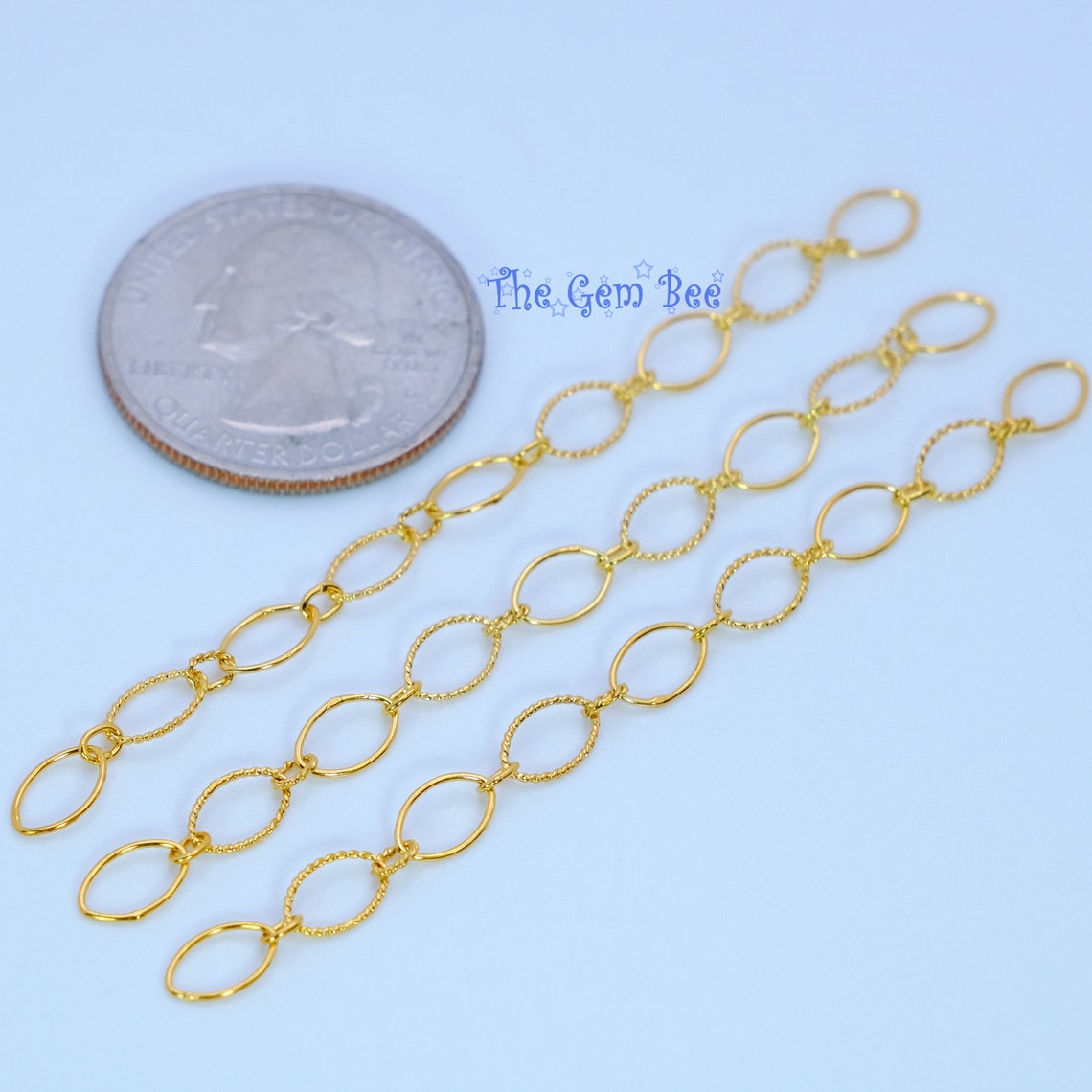 4.5mmx7.5mm 18k Solid Yellow Gold Chain Extender 3 INCH Length - Etsy