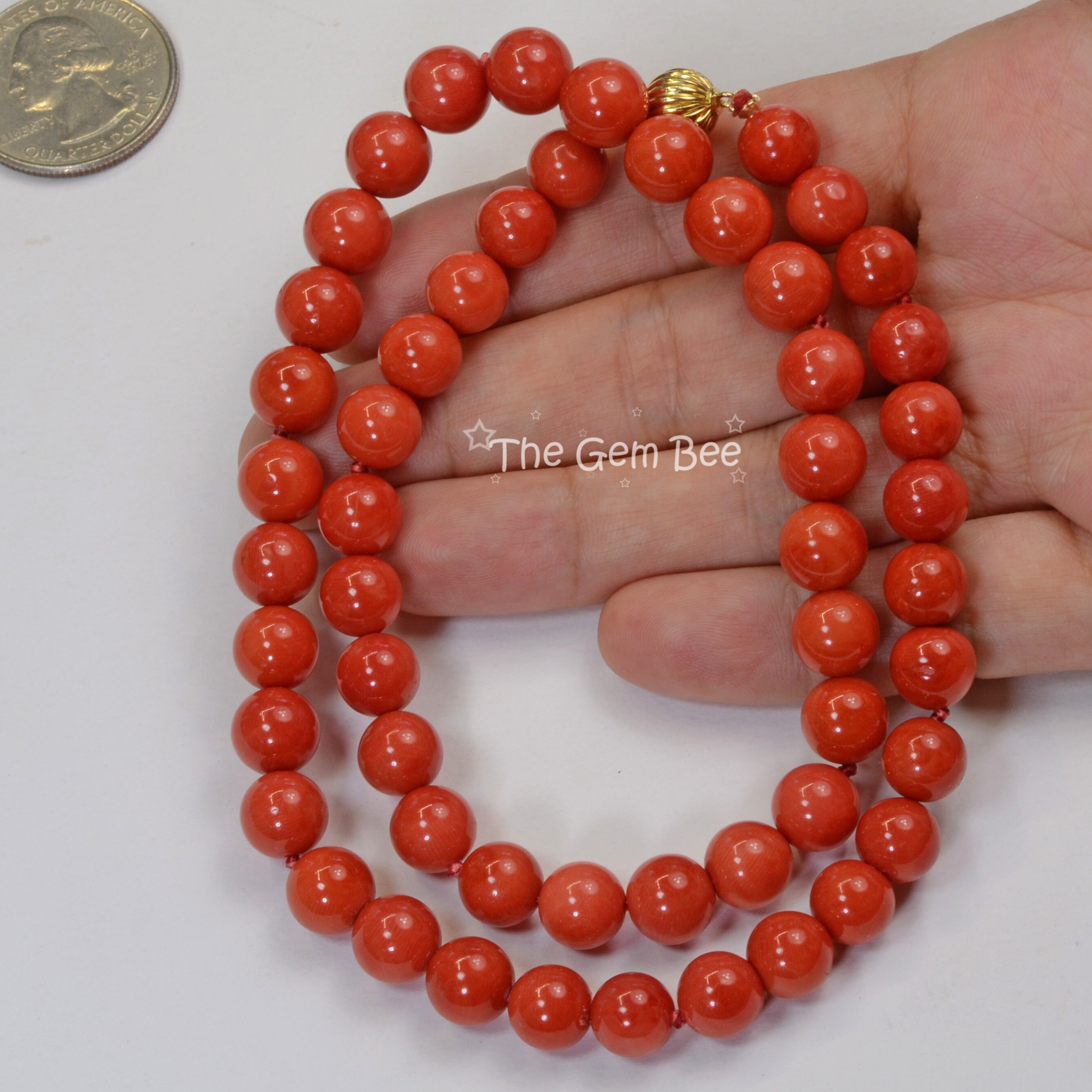 10 Perle 8mm 3d - colore: ROSSO