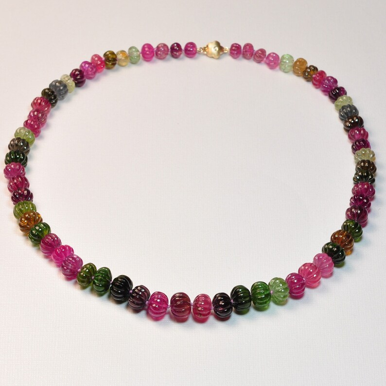 Melon Bead necklace 14”/16” main image 0