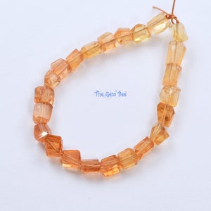 Finest Natural Imperial Topaz Faceted Freeform Nuggets Beads 4.8 inch Strand image 6