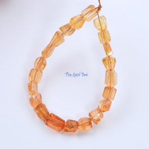 Finest Natural Imperial Topaz Faceted Freeform Nuggets Beads 4.8 inch Strand image 3