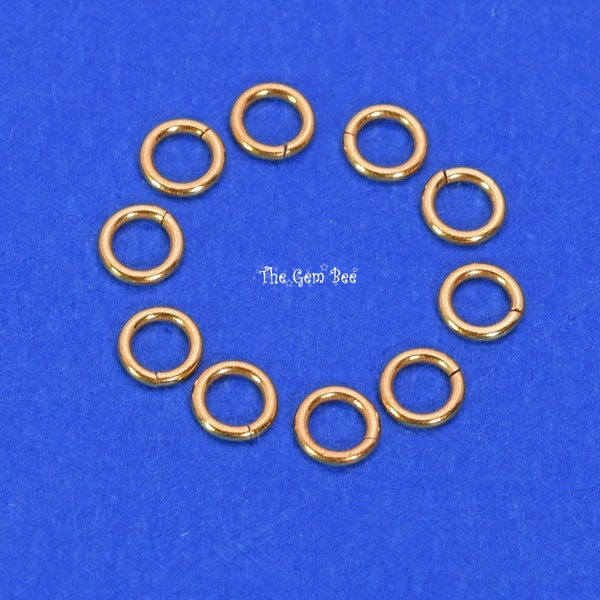 3.5MM 18k Solid Yellow Gold 22 Gauge Open Jump Rings