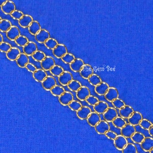 14k Solid Yellow Gold 28 gauge Round Cable Chain 3mm Link Bulk Extender 18 inches/12 inches/6 inches/3 inches/2 inches