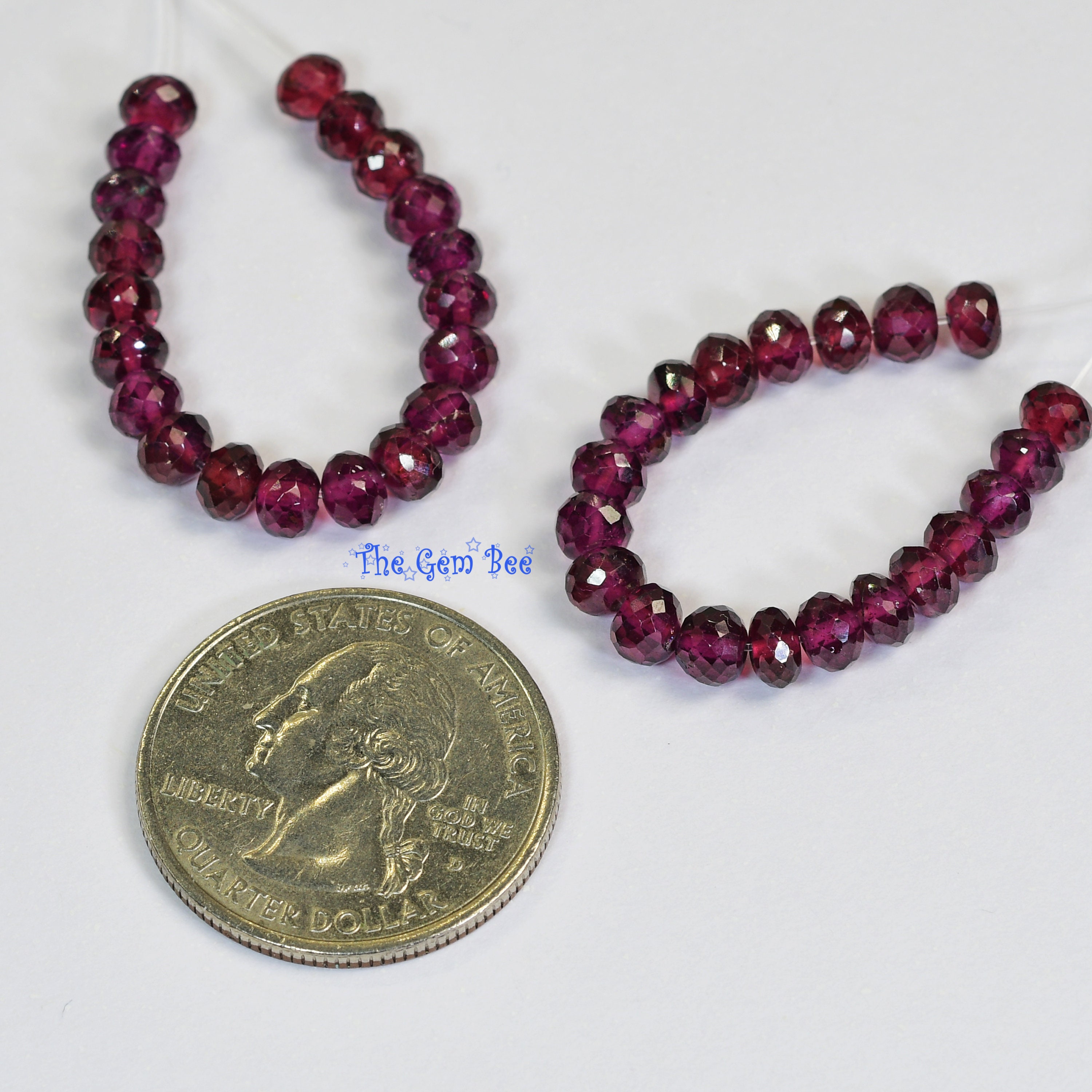 Buy Sample of 7 (Seven) Beads of TSAVORITE Garnet Faceted Roundel Beads  3287 Spacer Beads and Roll Crystal String for Bracelets Jewelry Making  Online at desertcartCosta Rica